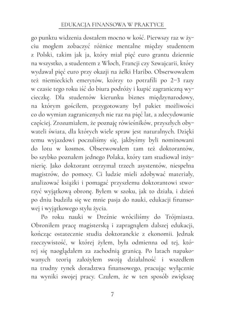 Strona 7 bezpłatnego fragmentu książki „Edukacja finansowa w praktyce”