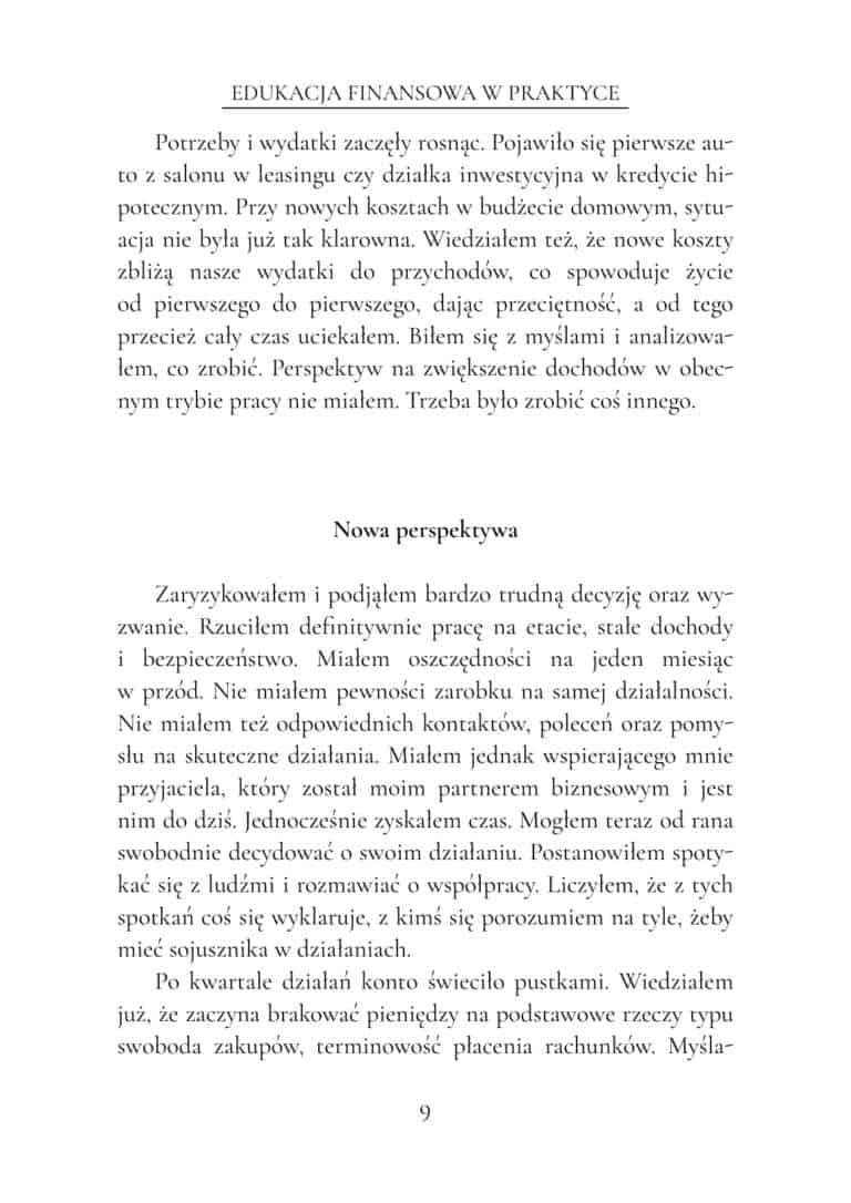 Strona 9 bezpłatnego fragmentu książki „Edukacja finansowa w praktyce”