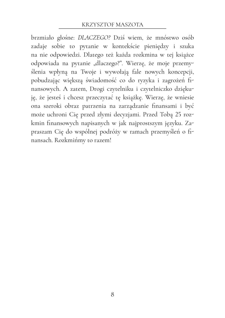Strona 8 bezpłatnego fragmentu książki „Finansowe rozkminy”