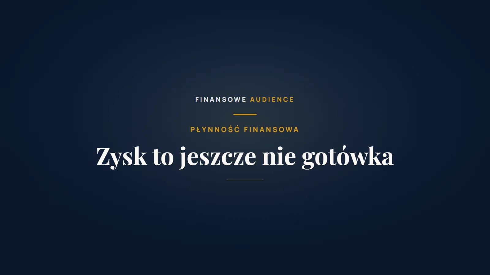 Firma może zarabiać miliony i mimo to zbankrutować