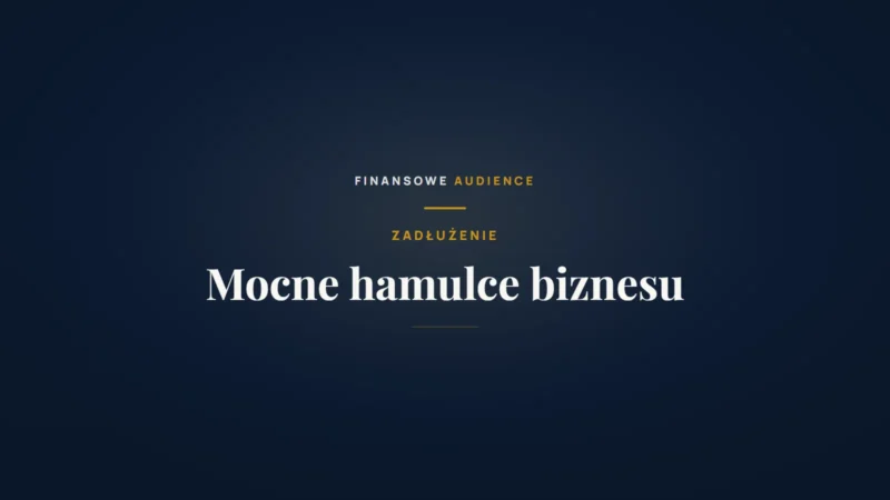 Czy Twój biznes ma mocne hamulce? – Jak uniknąć nadmiernego zadłużenia